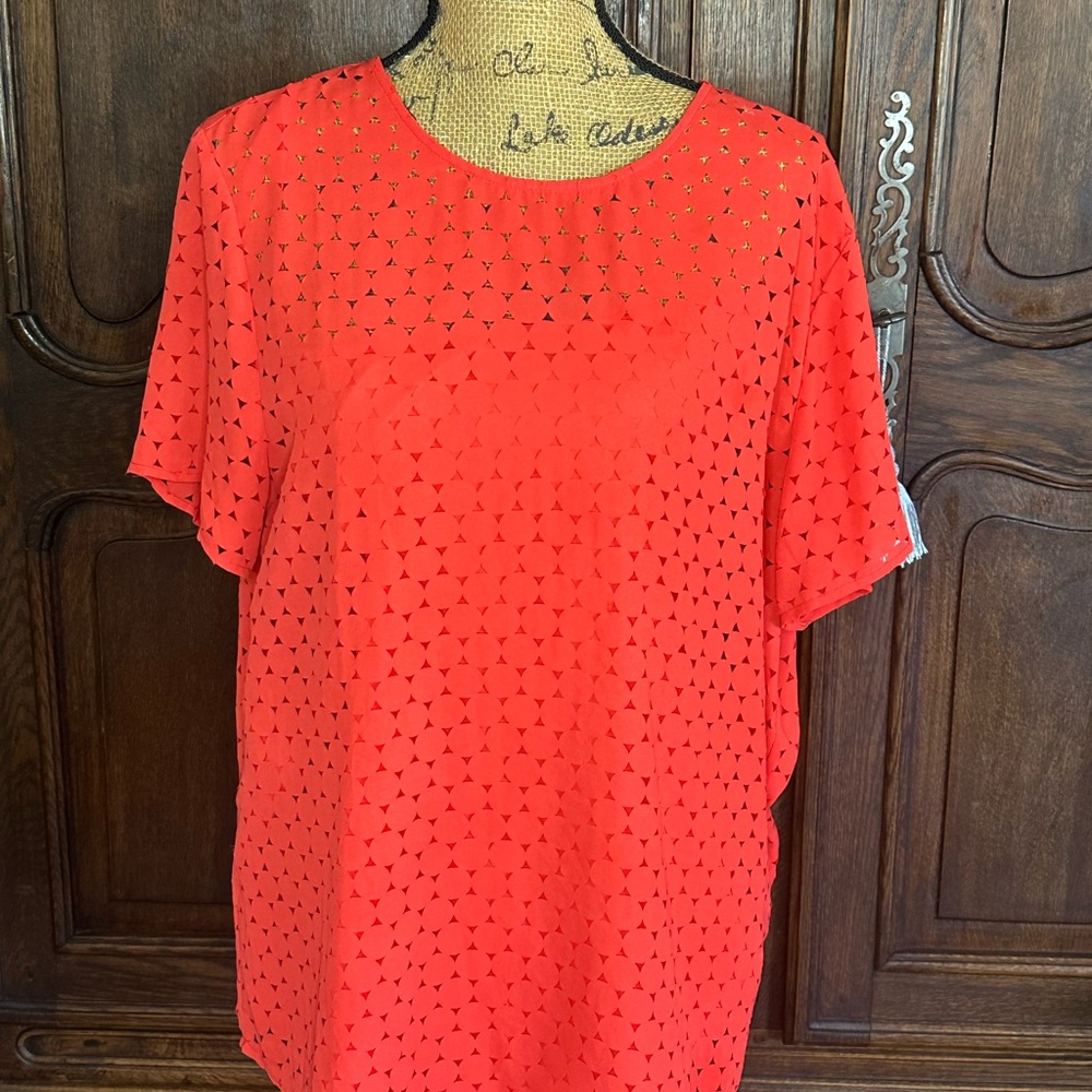 Elegant Orange Women's Top